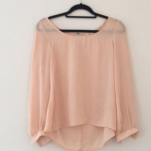 Peach blouse